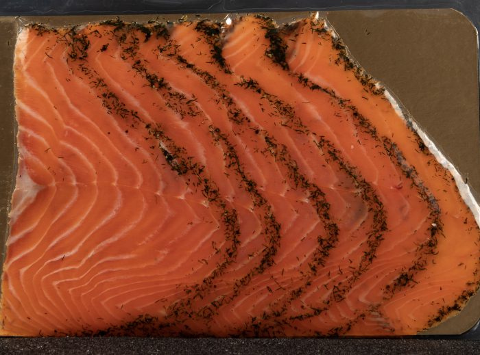 Gravad Lachs, gemarineerde Noorse zalm 250 gram